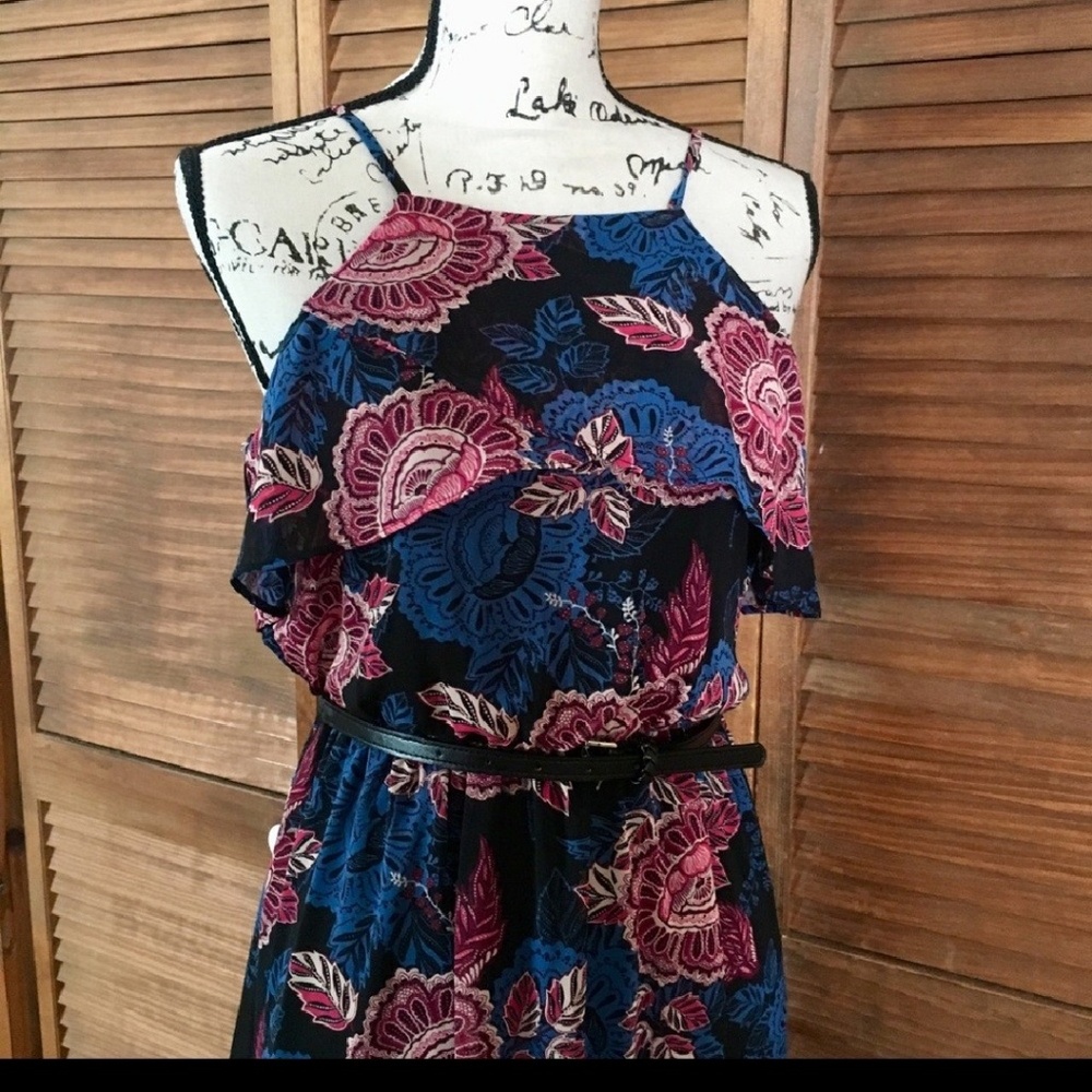 Iz Byer Spagetti Strap Maxi Dress